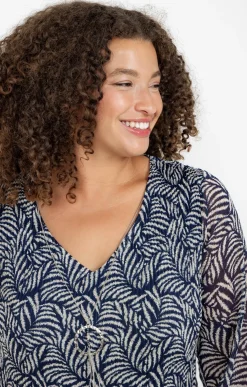 Toscane Boutique Robe imprimée plissée et collier| Robes