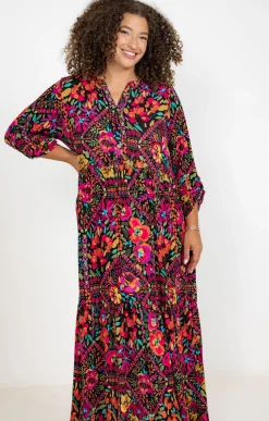 Toscane Boutique Robe longue crépon| Robes
