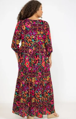 Toscane Boutique Robe longue crépon| Robes
