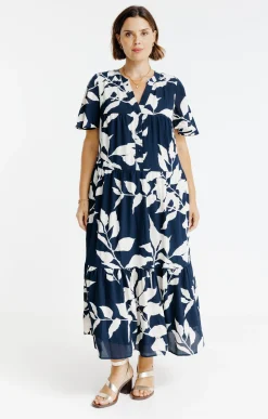 Toscane Boutique Robe longue imprimé fleuri| Robes