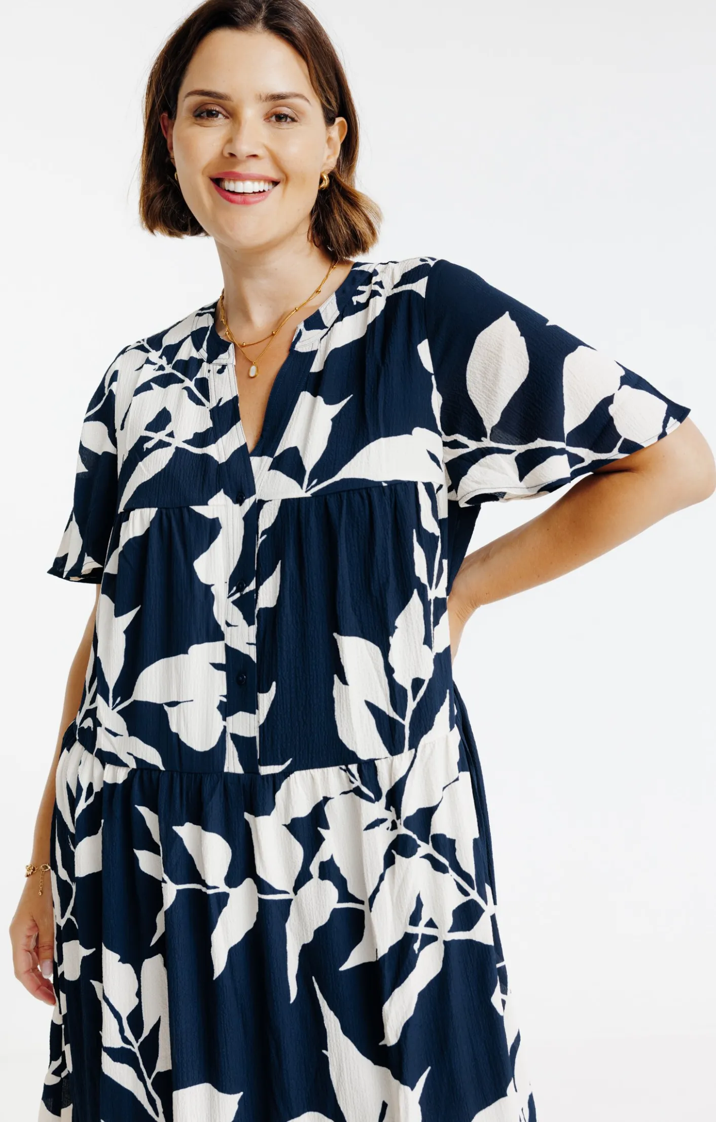 Toscane Boutique Robe longue imprimé fleuri| Robes