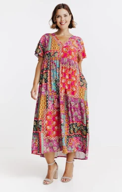 Toscane Boutique Robe longue imprimée| Robes