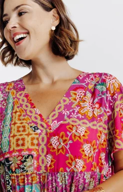 Toscane Boutique Robe longue imprimée| Robes