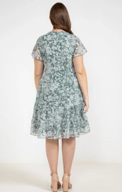 Toscane Boutique Robe plissée à fleurs| Robes
