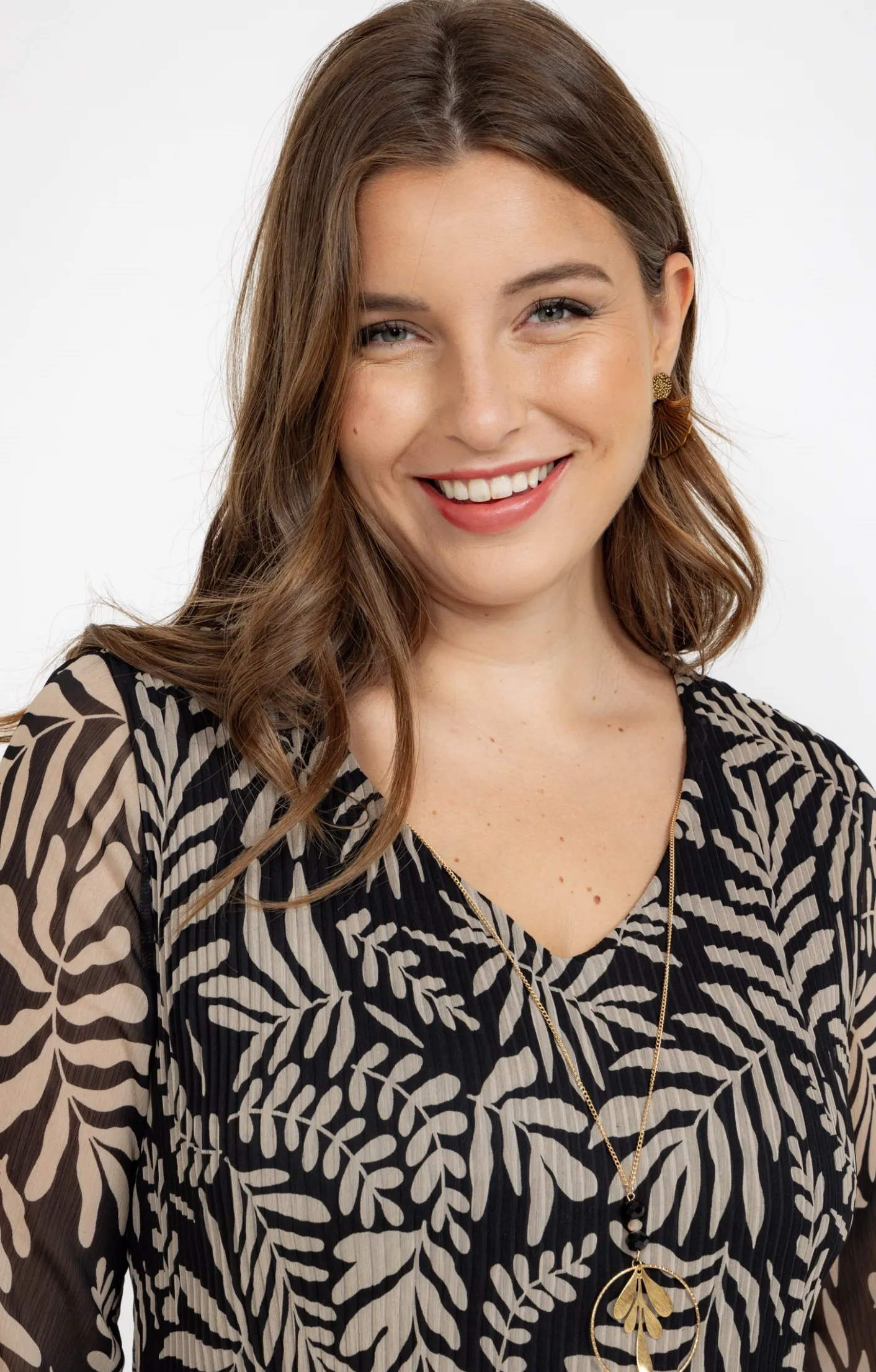 Toscane Boutique Robe plissée et imprimée| Robes