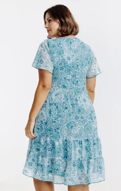 Toscane Boutique Robe plissée imprimé floral| Robes