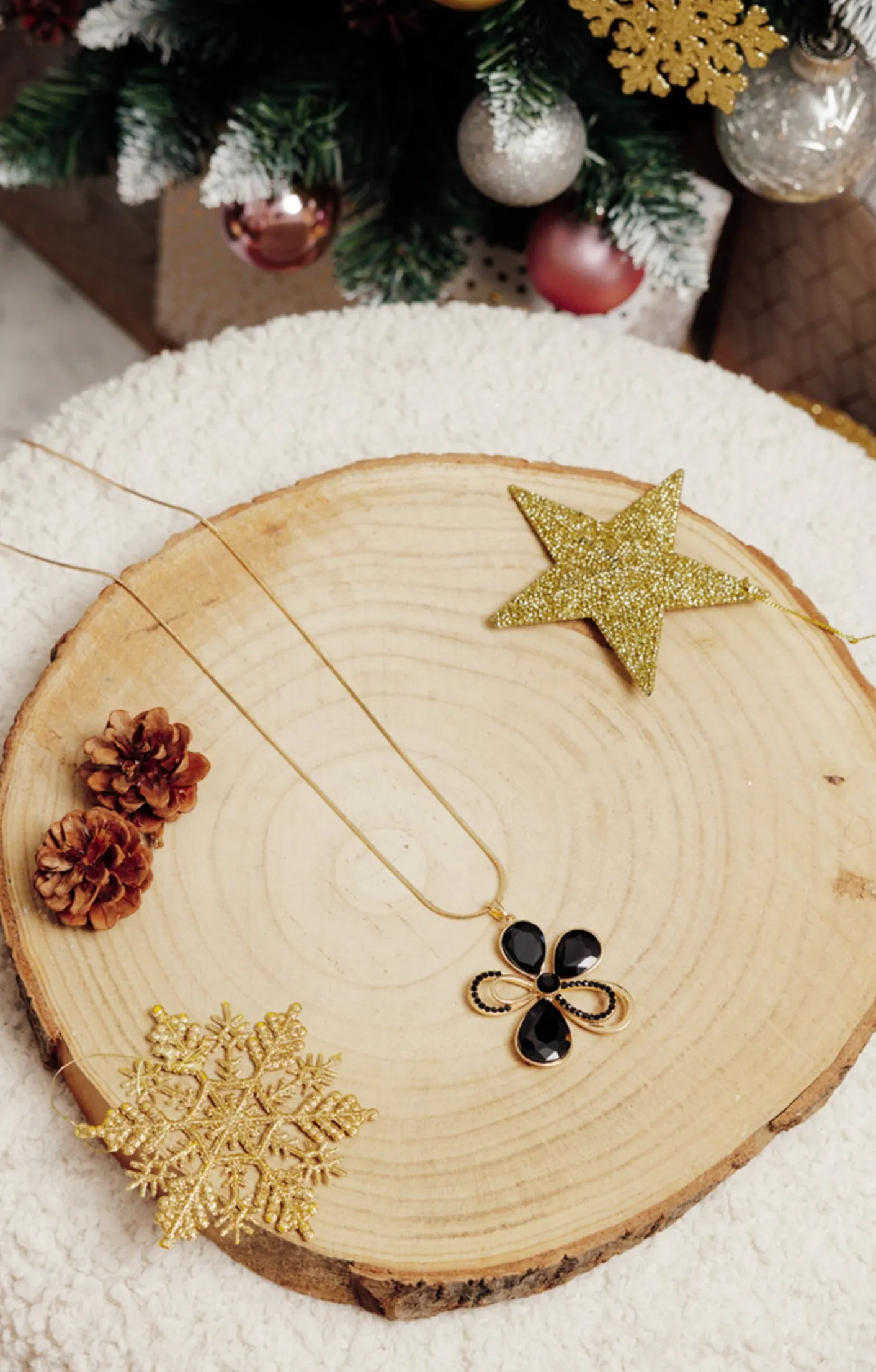 Toscane Boutique Sautoir fleur bicolore| Accessoires