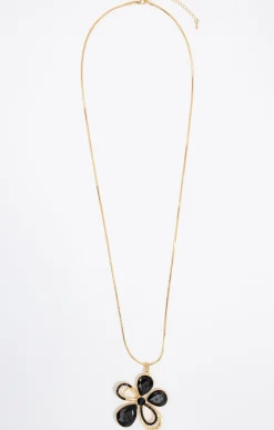 Toscane Boutique Sautoir fleur bicolore| Accessoires