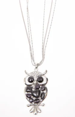 Toscane Boutique Sautoir hibou multi chaine| Accessoires