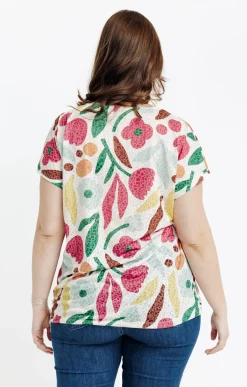 Toscane Boutique Tee-shirt à imprimé floral| Tee-shirts