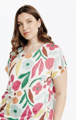 Toscane Boutique Tee-shirt à imprimé floral| Tee-shirts
