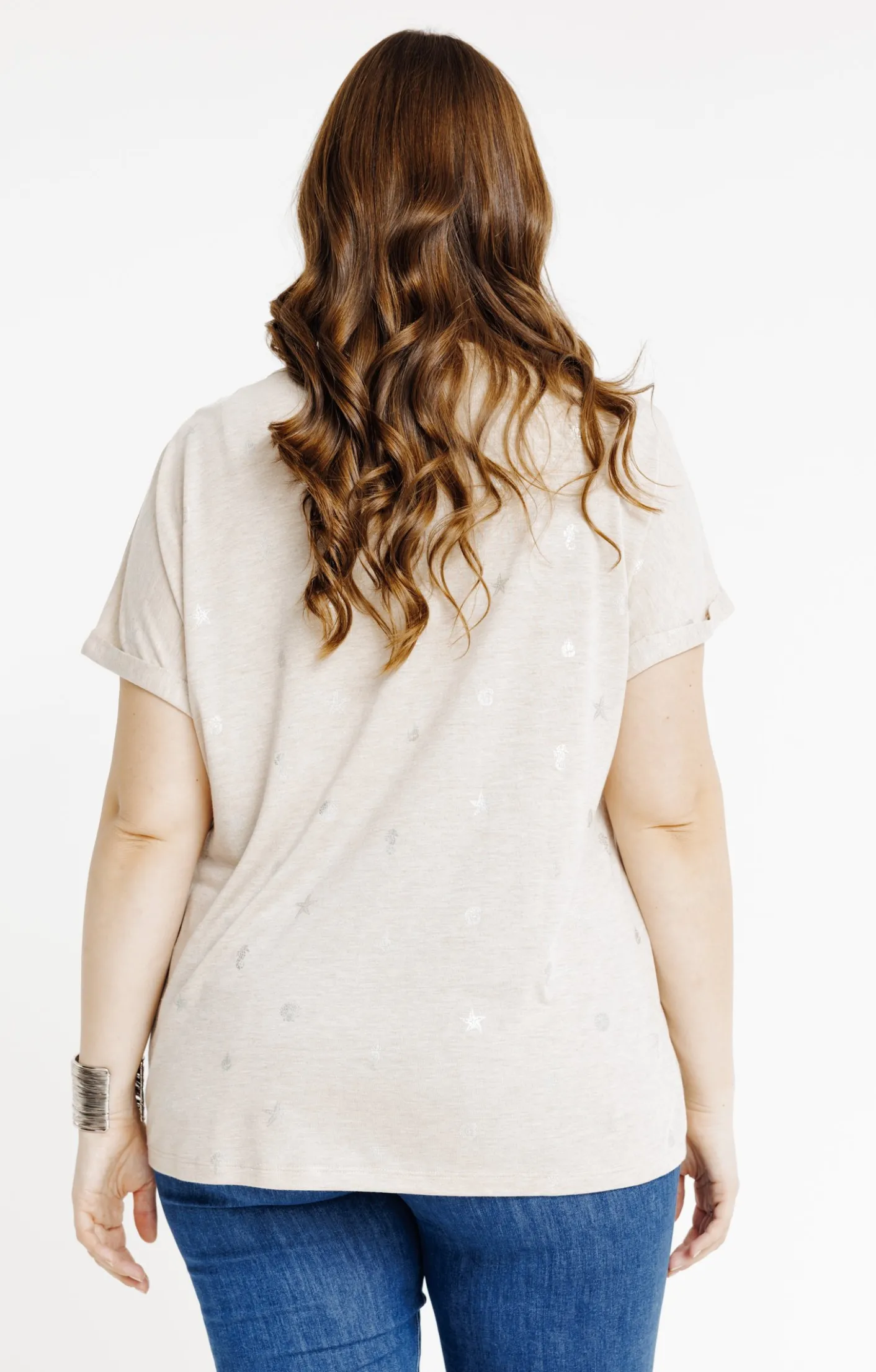 Toscane Boutique Tee-shirt à imprimé foil| Tee-shirts