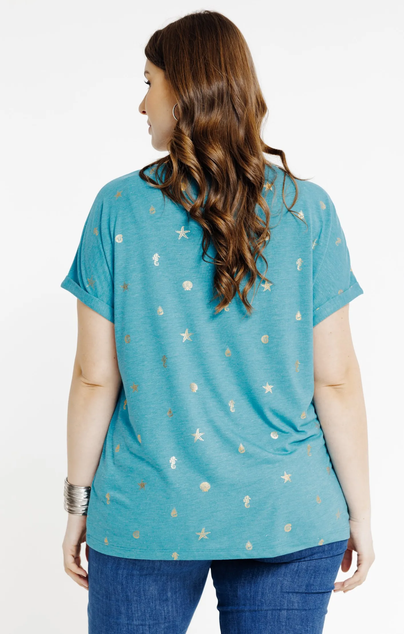 Toscane Boutique Tee-shirt à imprimé foil| Tee-shirts