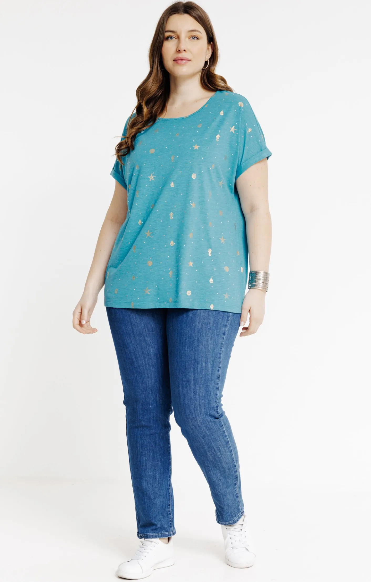 Toscane Boutique Tee-shirt à imprimé foil| Tee-shirts
