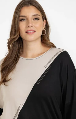 Toscane Boutique Tee-shirt bicolore| Tee-shirts