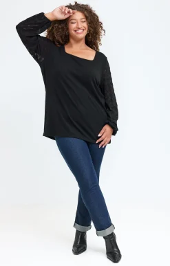Toscane Boutique Tee-shirt col carré| Tee-shirts