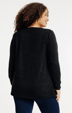 Toscane Boutique Tee-shirt 2-en-1 avec gilet uni| Tee-shirts