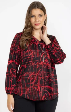 Toscane Boutique Tee-shirt imprimé avec collier| Tee-shirts