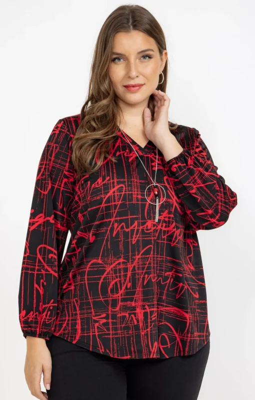 Toscane Boutique Tee-shirt imprimé avec collier| Tee-shirts