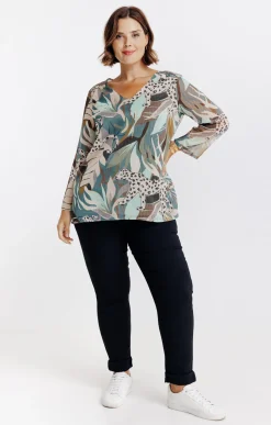 Toscane Boutique Tee-shirt imprimé avec lurex| Tee-shirts
