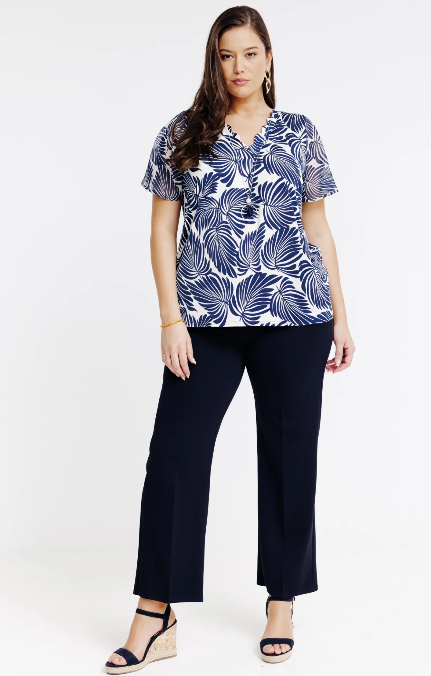 Toscane Boutique Tee-shirt imprimé bicolore| Tee-shirts