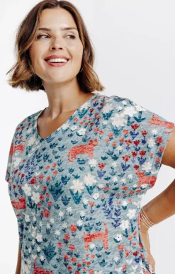 Toscane Boutique Tee-shirt imprimé chats| Tee-shirts