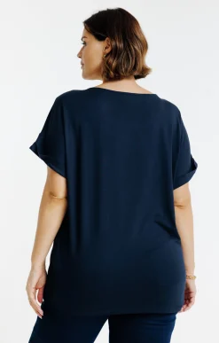 Toscane Boutique Tee-shirt imprimé chats bi-matière| Tee-shirts