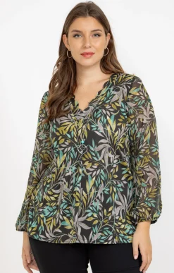 Toscane Boutique Tee-shirt imprimé feuillage| Tee-shirts