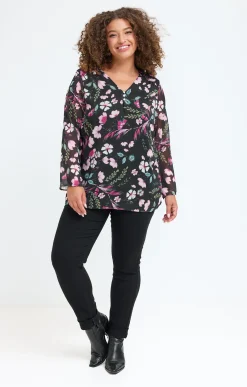Toscane Boutique Tee-shirt imprimé fleuri| Tee-shirts
