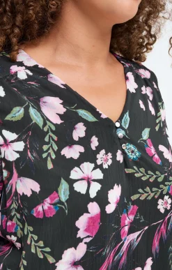 Toscane Boutique Tee-shirt imprimé fleuri| Tee-shirts