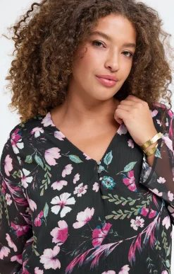 Toscane Boutique Tee-shirt imprimé fleuri| Tee-shirts