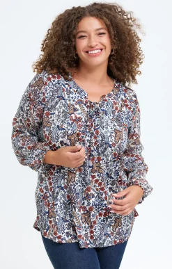Toscane Boutique Tee-shirt imprimé fleuri| Tee-shirts