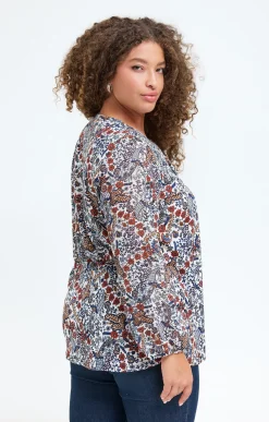 Toscane Boutique Tee-shirt imprimé fleuri| Tee-shirts