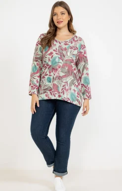 Toscane Boutique Tee-shirt maille chaude imprimé| Tee-shirts
