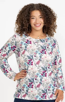 Toscane Boutique Tee-shirt maille chaude imprimé| Tee-shirts