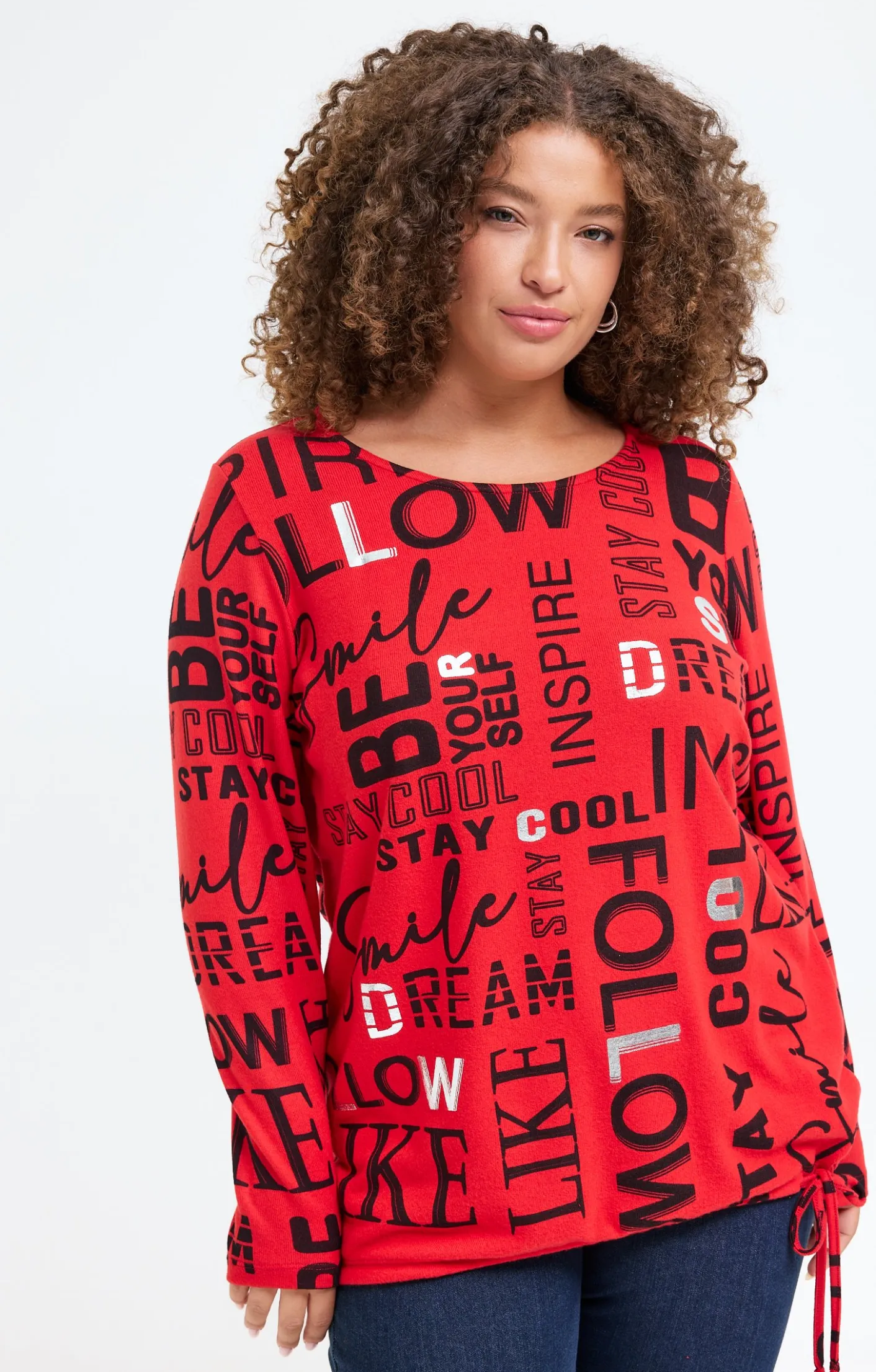 Toscane Boutique Tee-shirt maille chaude imprimé| Tee-shirts