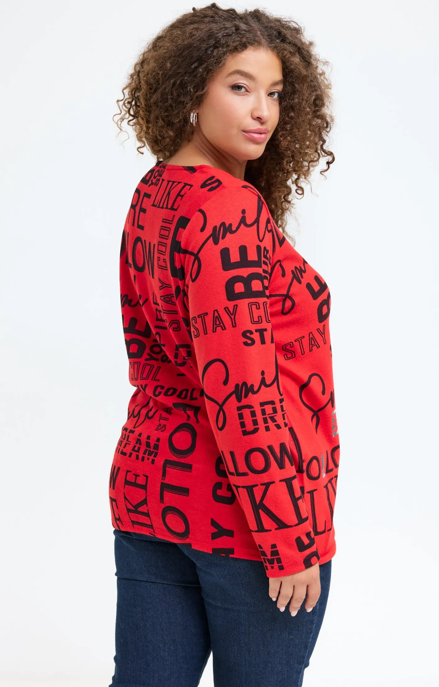 Toscane Boutique Tee-shirt maille chaude imprimé| Tee-shirts