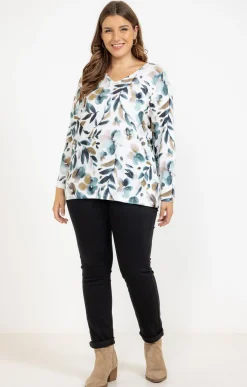 Toscane Boutique Tee-shirt maille chaude imprimé| Tee-shirts