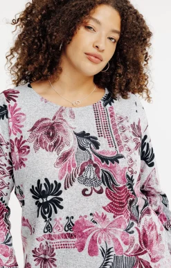 Toscane Boutique Tee-shirt maille chaude imprimé| Tee-shirts