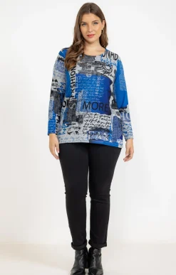 Toscane Boutique Tee-shirt maille chaude imprimé| Tee-shirts