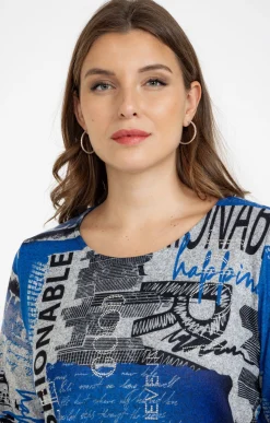 Toscane Boutique Tee-shirt maille chaude imprimé| Tee-shirts