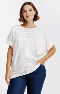 Toscane Boutique Tee-shirt rayé| Tee-shirts