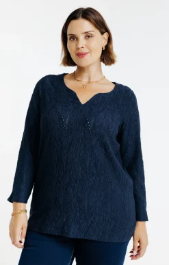 Toscane Boutique Tee-shirt uni reliéfé| Tee-shirts