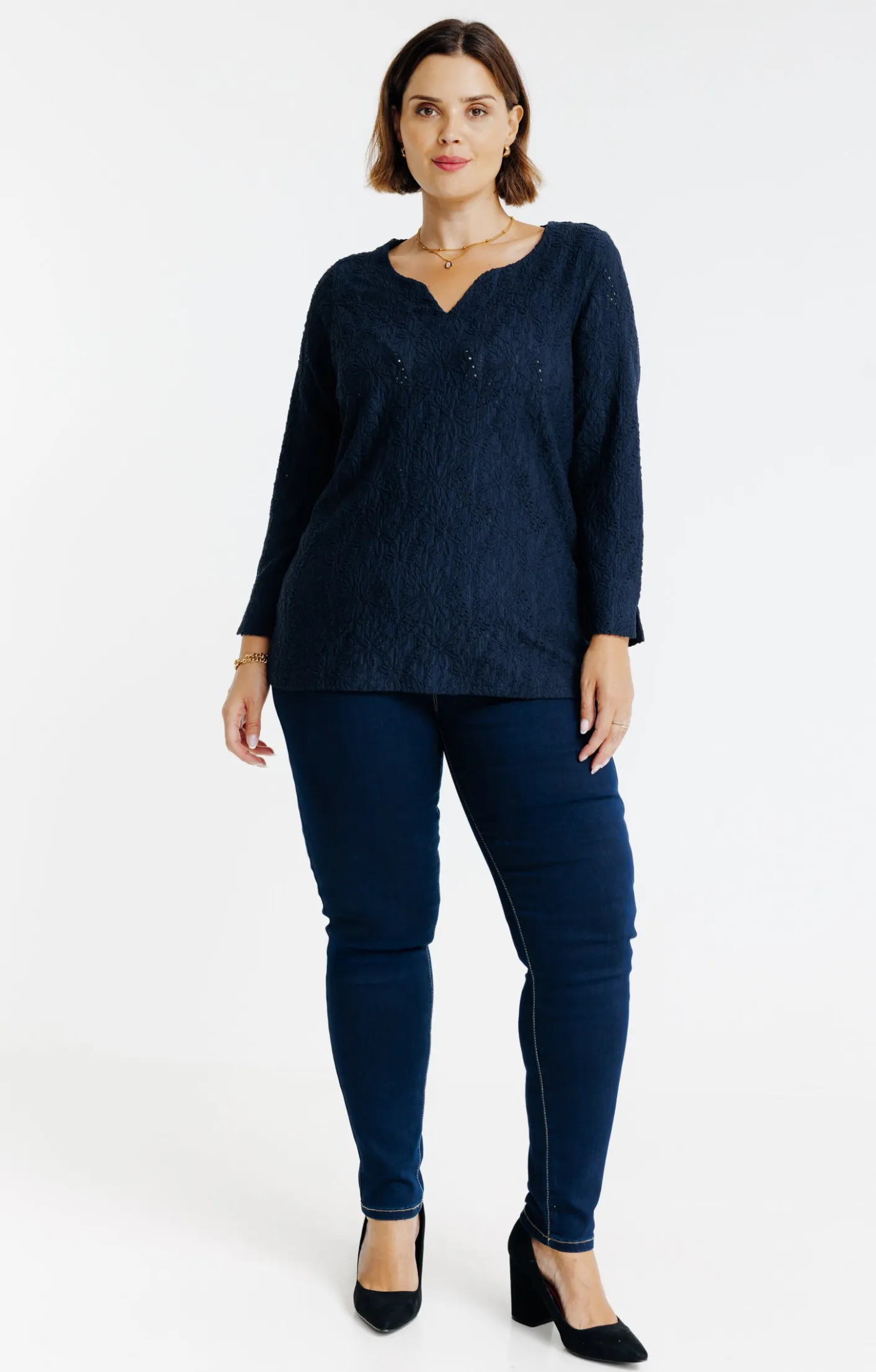 Toscane Boutique Tee-shirt uni reliéfé| Tee-shirts