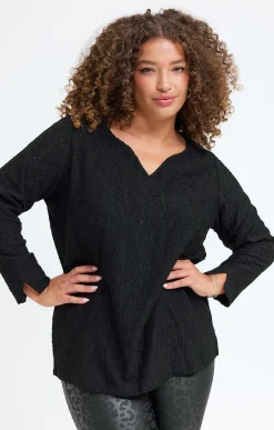 Toscane Boutique Tee-shirt uni reliéfé| Tee-shirts