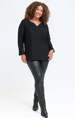 Toscane Boutique Tee-shirt uni reliéfé| Tee-shirts