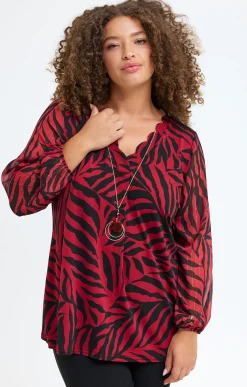 Toscane Boutique Tee-shrit imprimé et collier| Tee-shirts