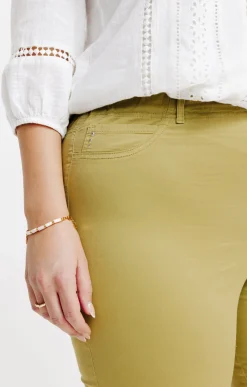 Toscane Boutique Tregging court détail strass smocked| Pantalons