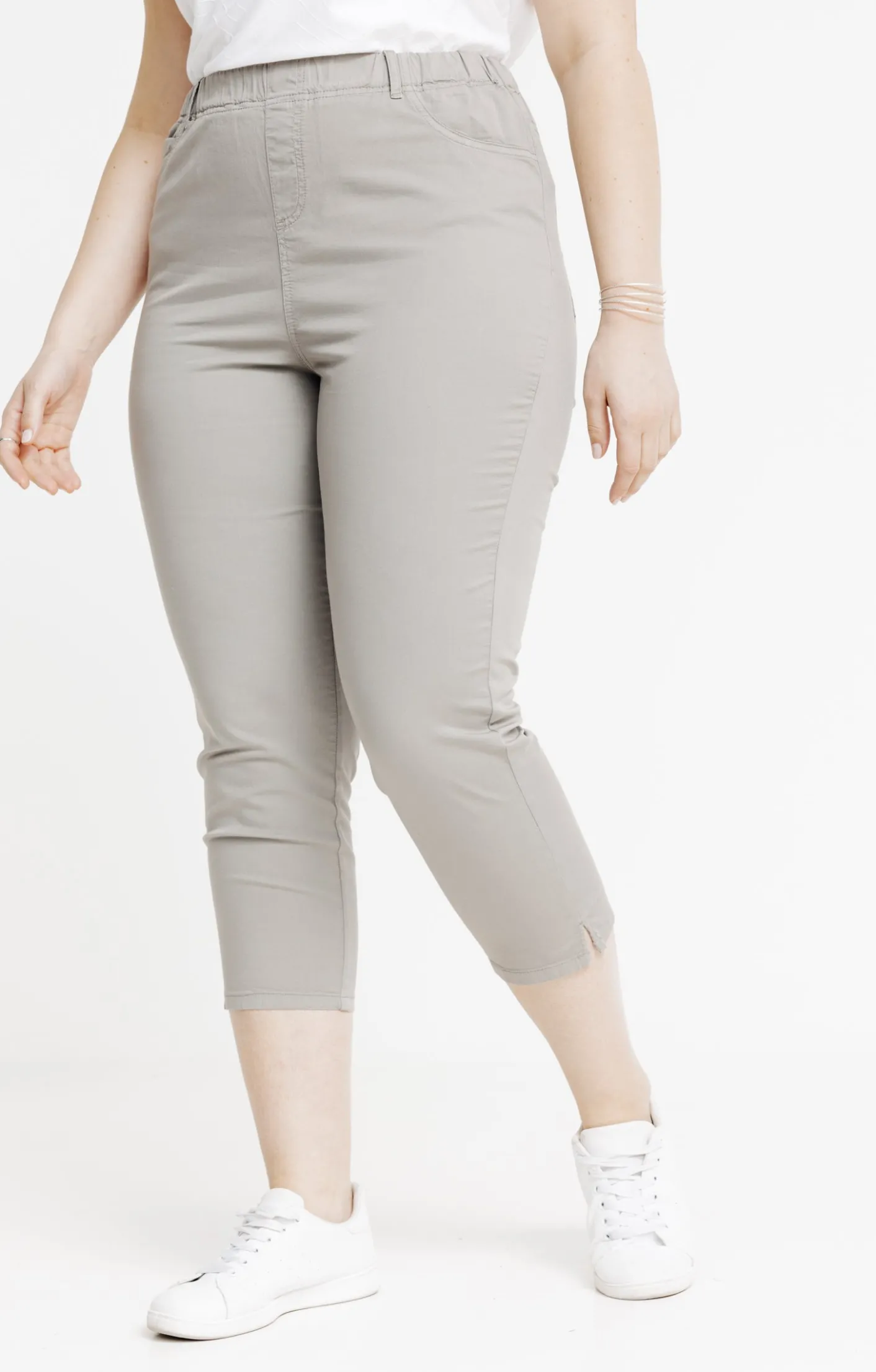 Toscane Boutique Tregging court détail strass smocked| Pantalons