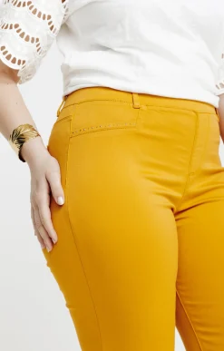 Toscane Boutique Tregging court stretch avec strass| Pantalons